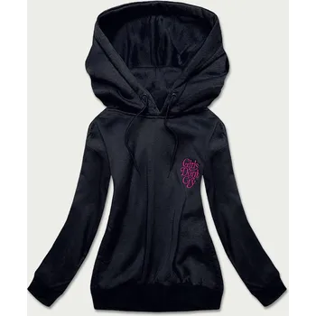 Dámská mikina Krátká tmavě modrá dámská mikina (26013) odstíny modré L (40)