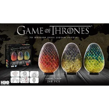 3D puzzle 4D Cityscape Hra o trůny: dračí vejce 240 dílků
