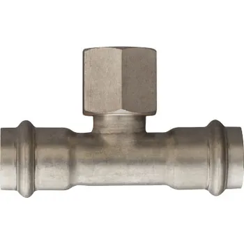 Vodovodní potrubí Frabopress INOX T-kus s vnitřním závitem 54 x 3/4&quot; x 54 mm FPN.XF130.542054