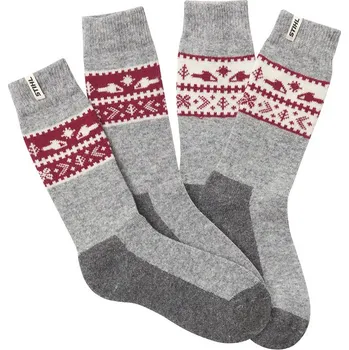 Pánské ponožky Ponožky STIHL XMAS vínovošedé Velikost: 35-38