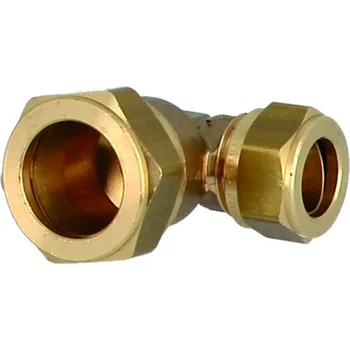 Vodovodní potrubí GENERAL FITTINGS Mosazné svěrné koleno redukované 15 mm x 10 mm 1N0029H151000G