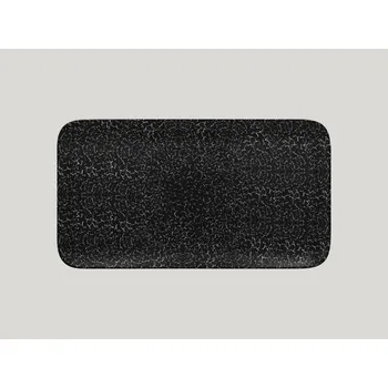 Talíř Impala talíř obdélníkový 38 x 21 cm - černá