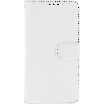 Pouzdro na mobilní telefon Pouzdro iPhone 13 Pro knížkové bílé s přezkou (obal neboli kryt na iPhone 13 Pro)