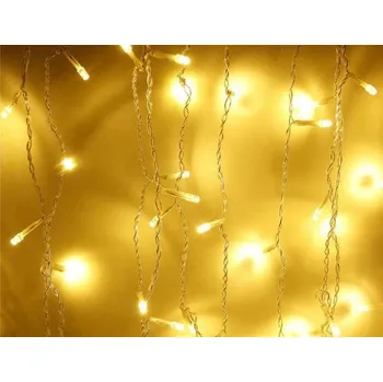 Vánoční dekorace LURECOM VOR-Z 10M Záblesk - Vánoční závěs, světelný déšť 10+5m dlouhý se zábleskovými LED, s možností napojování, venkovní provedení IP44, svit bílá studená a bílá teplá, 310x LED Barva: Bílá teplá