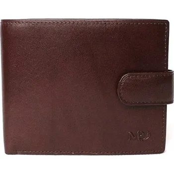 Pánská luxusní hladká kožená peněženka Marta Ponti no. B218R +RFID tmavěhnědá | KabelkyproVas.cz
