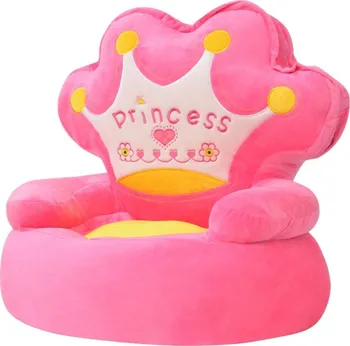 Dětská židle vidaXL Plyšové dětské křeslo růžové/Princess