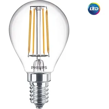 Osvětlení Philips CorePro LEDLuster ND 4.3-40W E14 827 P45 CL G LED žárovka 4,3W 470lm