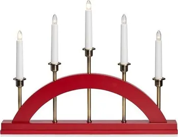 Vánoční svícen Markslöjd Bridge ML1080 5 LED červený