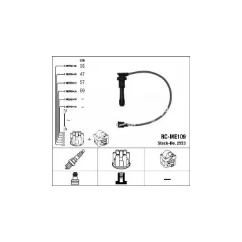 Zapalovací kabel Sada kabelů pro zapalování NGK RC-ME109