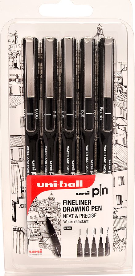 Uni-Ball Uni Pin Fine liner 5 ks černý od 226 Kč - Zbozi.cz