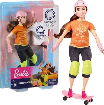 Panenka Mattel Barbie Olympionička skateboardistka
