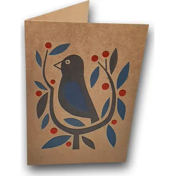 novoročenka - přání (novoročenka ptáček)