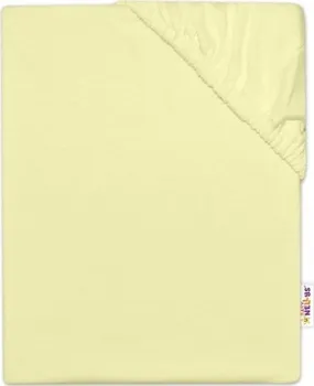 Prostěradlo Baby Nellys Jersey prostěradlo do postýlky 120 x 60 cm žluté