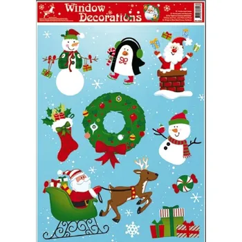 Okenní dekorace Anděl Přerov Okenní fólie 42 x 30 cm vánoční motivy