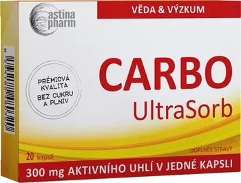 Přírodní produkt Astina Pharm Carbo UltraSorb 300 mg 20 cps.
