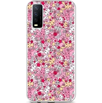 Pouzdro na mobilní telefon Kryt Vivo Y11s silikon Pink Bunnies (obal neboli pouzdro na Vivo Y11s)