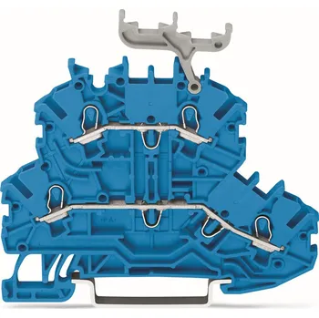modulární přístroj a rozvaděč WAGO Svorka 2000-2234 dvoupatrová průchozí, N/N, modrá 2000-2234