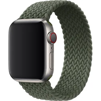 MůjMiBand.cz Pletený navlékací řemínek pro Apple Watch 38mm/40mm/41mm/42mm - velikost M Barva: snově zelená