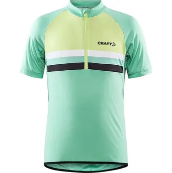 cyklistický dres Dres Craft Bike Junior zelená 134