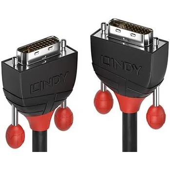 Video kabel Lindy DVI kabel, DVI-D(M) - DVI-D(M), dual link, Black Line, 5m (36254) - 11.43.5525