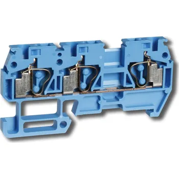 Rozvaděč ELEKTRO BEČOV Svorka EURO Q2,5/1+2 tm.modrá bezšroub. A223132