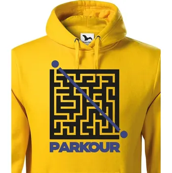 Pánská mikina Pánská mikina - Parkour bludiště, Barva Žlutá, Velikost L, Canvas Pánská mikina Bezvatriko.cz 0800