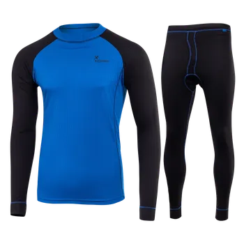 Set pánského termoprádla KLIMATEX Dasty - modrá/černá, pánský funkční komplet Velikost: S