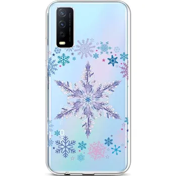Pouzdro na mobilní telefon Kryt Vivo Y11s silikon Snowflake (obal neboli pouzdro na Vivo Y11s)