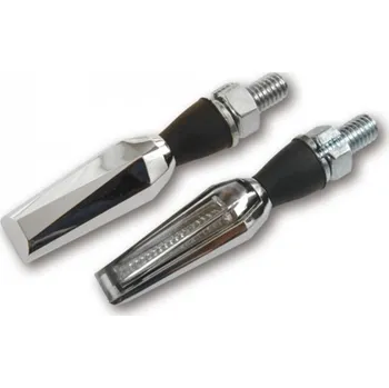 Osvětlení pro motocykl HIGHSIDER LED moto blinkr FALCON chrom