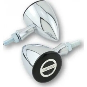 Osvětlení pro motocykl HIGHSIDER LED moto blinkr ROCKET BULLET chrom