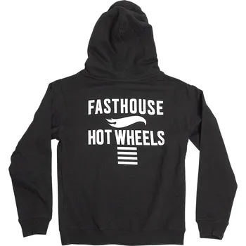 Fasthouse Youth Rush Hot Wheels Hooded Pullover Black dětská mikina Velikost: YS