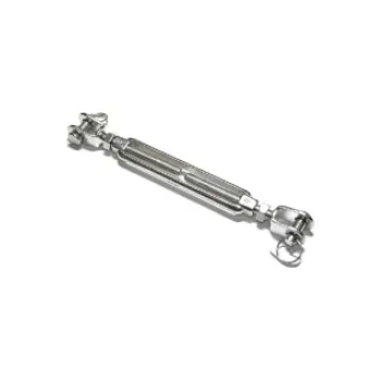 Spojovací materiál Napínací šroub otevřený M10, 2x vidlice, Nerez A4