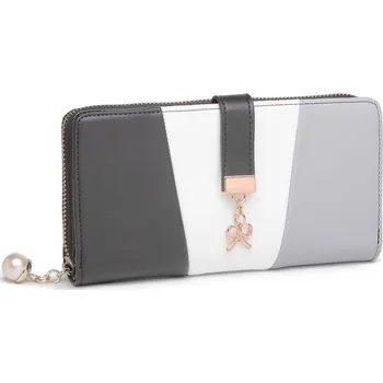 Peněženka Šedobílá dlouhá dámská peněženka Livvy