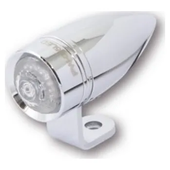 Osvětlení pro motocykl HIGHSIDER LED moto blinkr MONO BULLET SHORT chrom