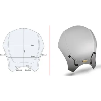 Motodíl GIVI 140S plexi Triumph Bonneville 865 2008 - 2016