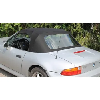 Střecha karosérie Potah střechy střecha BMW Z3 materiál textilní sonnenland černá VYMĚNITELNÉ OKNO NA ZIP