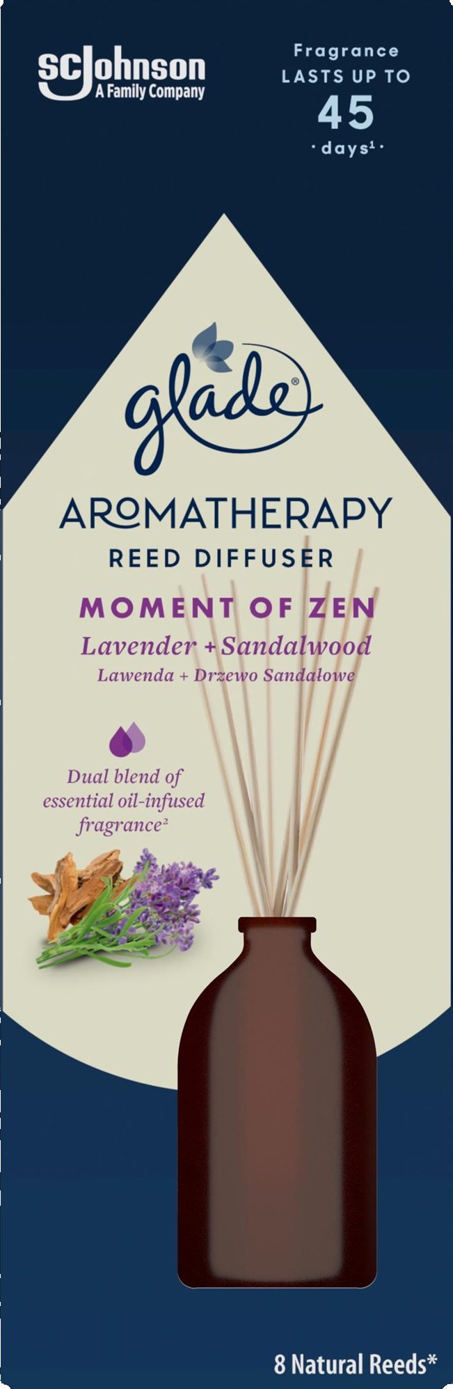 Glade®Aromatherapy fragrance candle Moment of Zen [Lavender