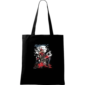 Nákupní taška Chainsaw Killer - Taška bavlněná - 42 x 38 cm ( Černá )
