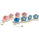 Dětský fotorámeček na více foto BABY TRAIN 3 foto 4,7cm růžový kph