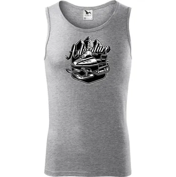 Sněžný skútr Adventure - Tílko pánské Core - XL ( Tmavě šedý melír )