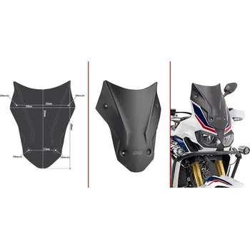 Motodíl GIVI D1144BO plexi Honda CRF 1000 L Africa Twin 2018 - 2019