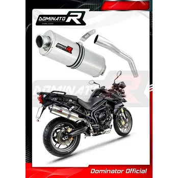 Výfuk pro motocykl Laděný výfuk DOMINATOR TRIUMPH TIGER 800 XC / XR 15-17 OVÁLNÁ KONCOVKA
