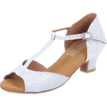 Dámské lodičky Botan dětské taneční boty BD-2 stříbrná Velikost: 35