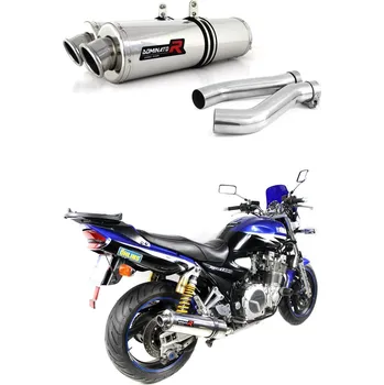 Výfuk pro motocykl Laděný výfuk DOMINATOR YAMAHA XJR1300 99-06 KULATÉ KONCOVKY STANDART