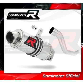 Výfuk pro motocykl Laděný výfuk DOMINATOR SUZUKI XF650 97-01 KULATÁ KONCOVKA KRÁTKÁ GP1