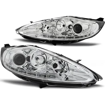 Přední světlomet Tuning Tec Přední světla FORD FIESTA MK7 08.08-09.12 DAYLIGHT CHROMOVÉ