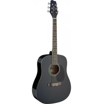 Kytara Stagg SA20D BLK, akustická kytara typu Dreadnought
