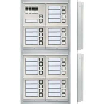 Poštovní schránka Zvonkové tablo TESLA GARANT pro zazdění - 29 účastníků - VERTIKÁLNĚ