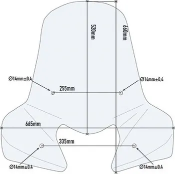 Motodíl GIVI 308A plexi Honda Vision 50 2011 - 2019