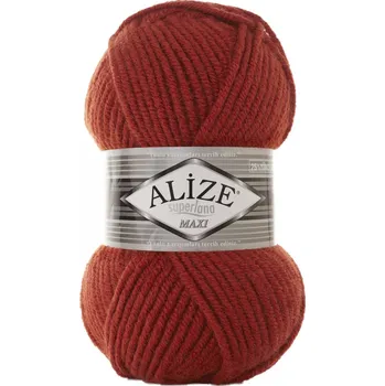 Příze Alize Superlana maxi 36 rezavá